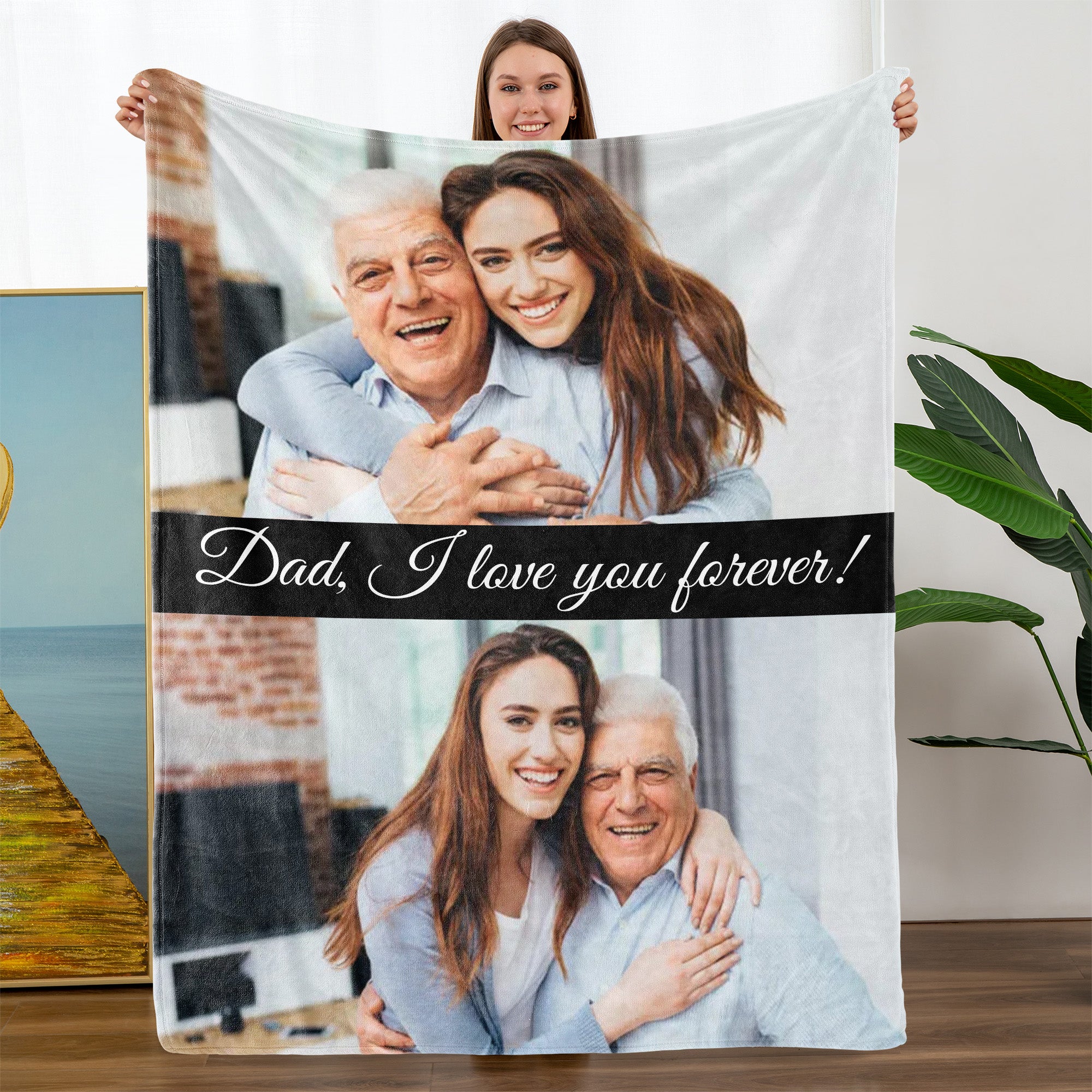 Custom Blanket with Photo-A Loves Gift