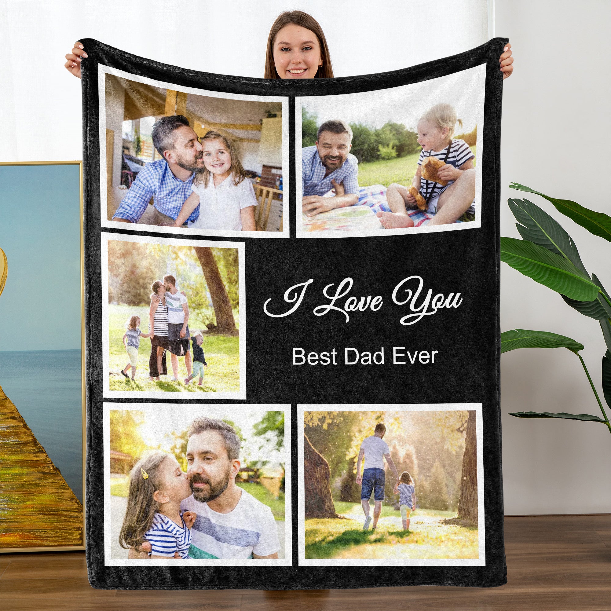 Custom Blanket with Photo-A Loves Gift