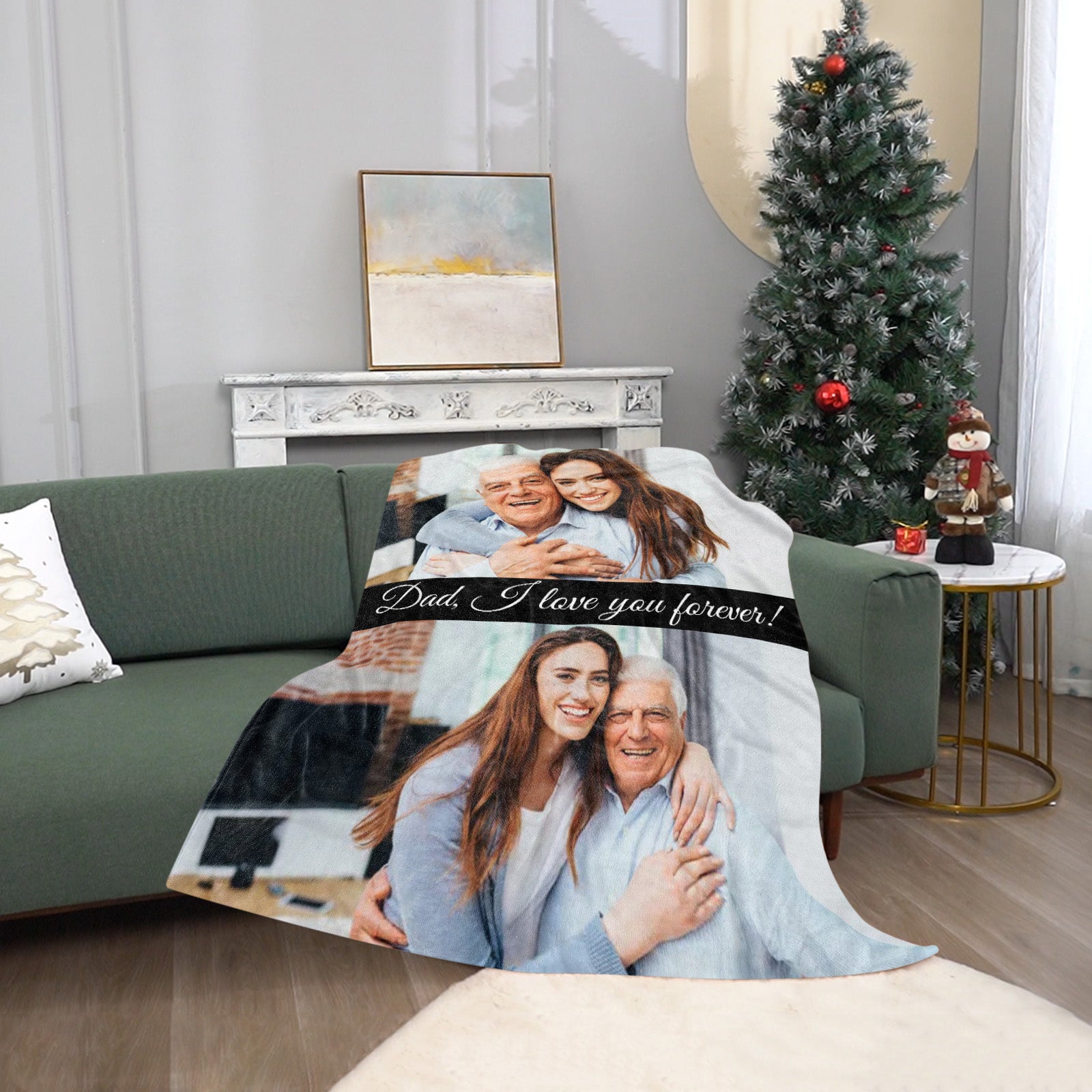 Custom Blanket with Photo-A Loves Gift