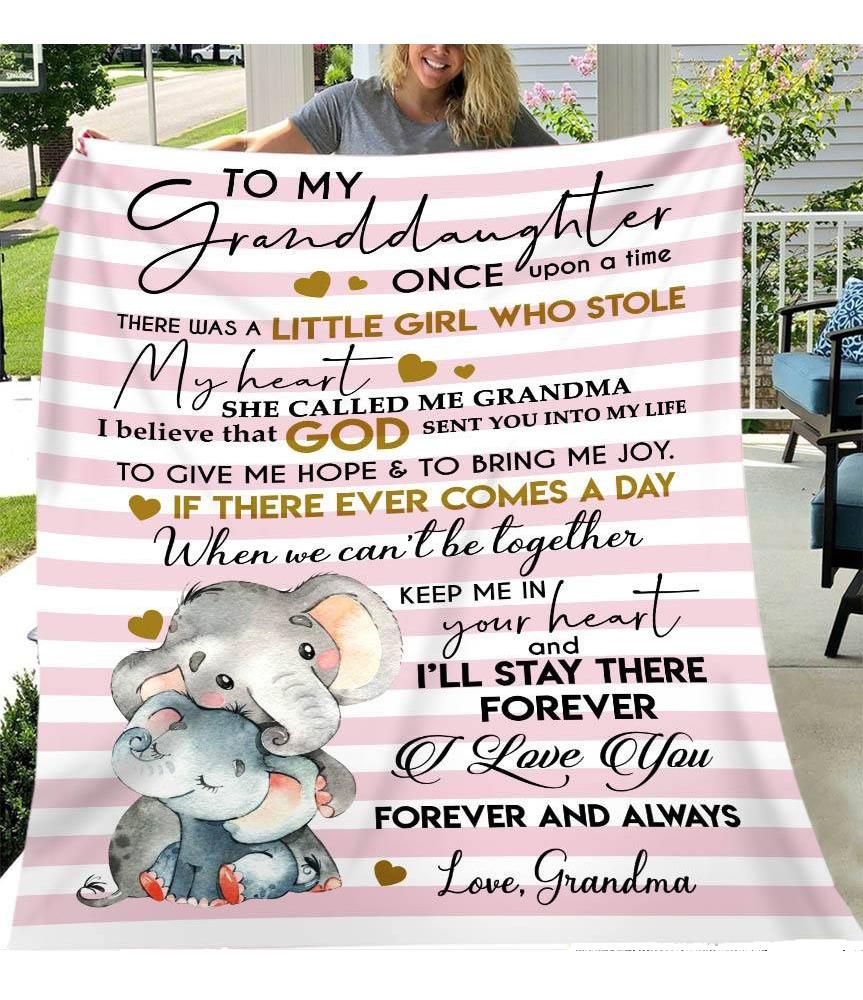 To my granddaughter elephant blanket GST-A Loves Gift