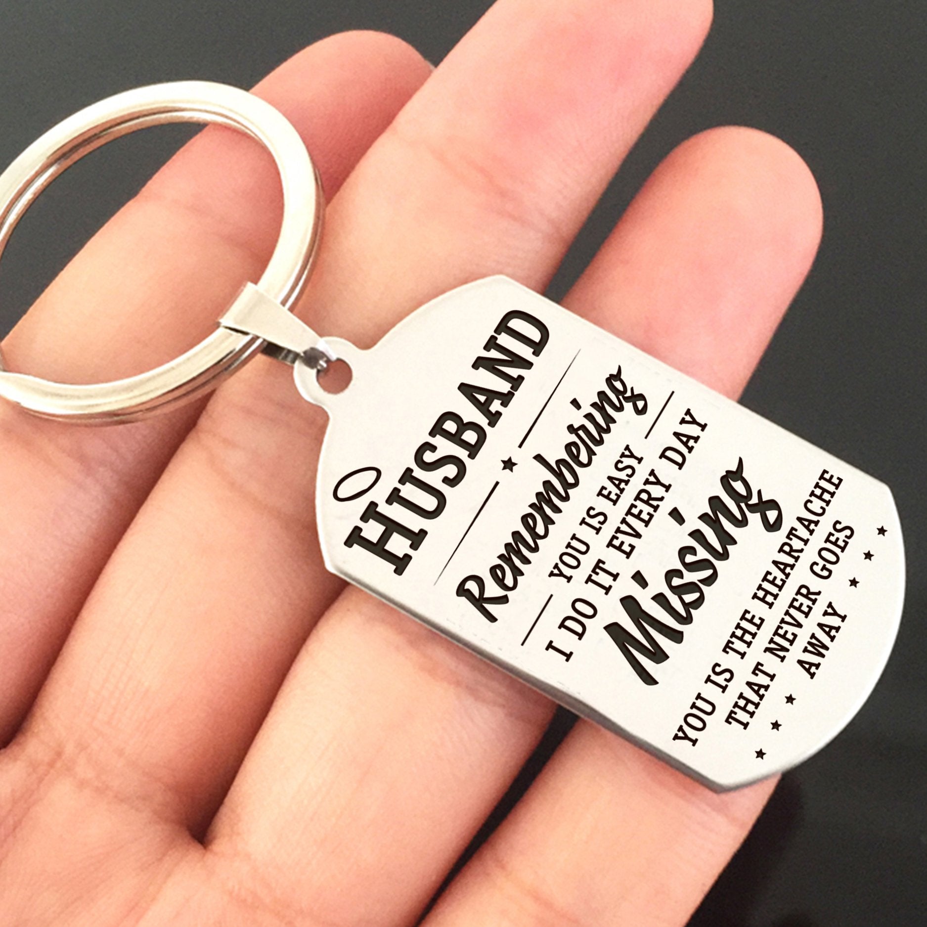 HUSBAND - MISSING YOU - KEY CHAIN 1-A Loves Gift