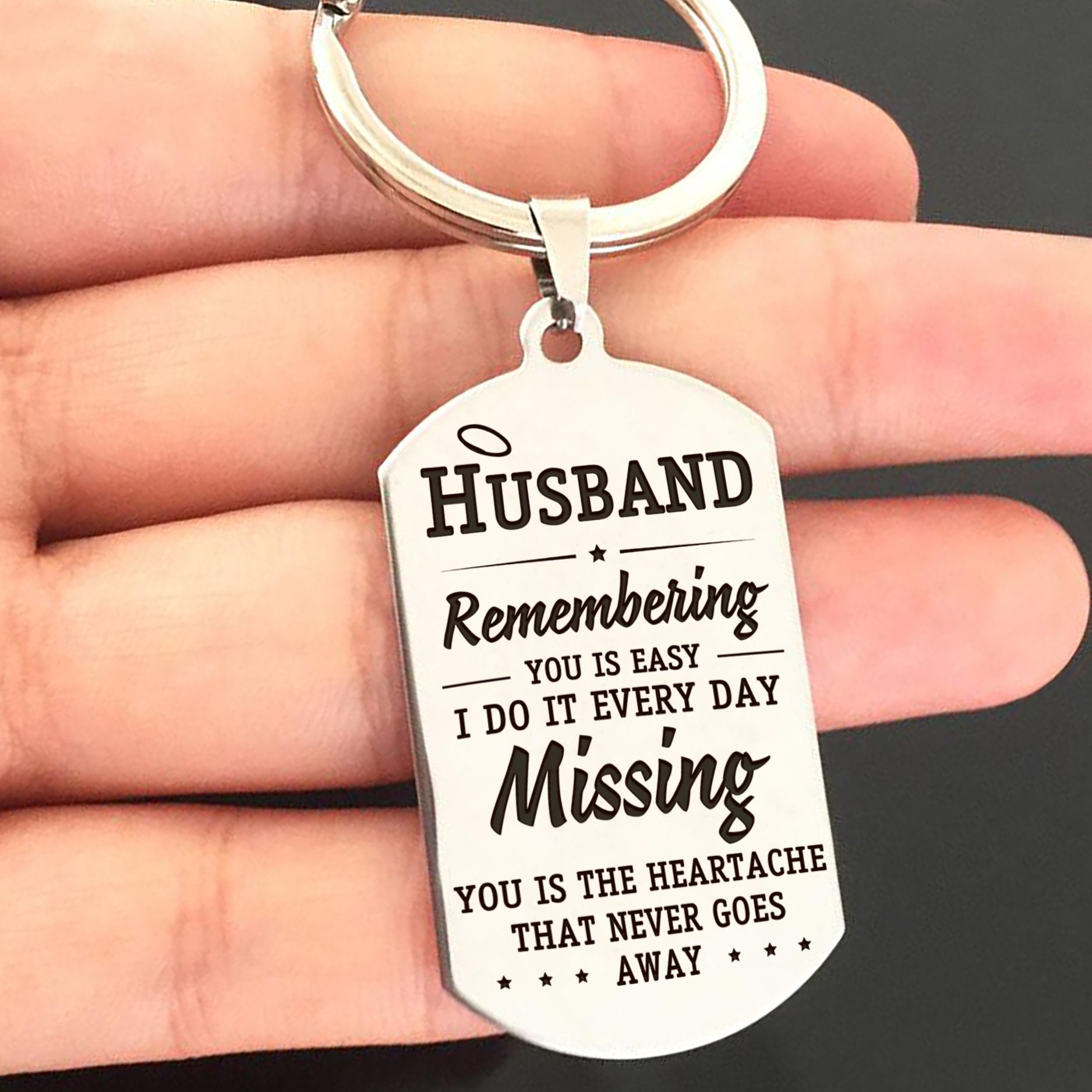 HUSBAND - MISSING YOU - KEY CHAIN 1-A Loves Gift