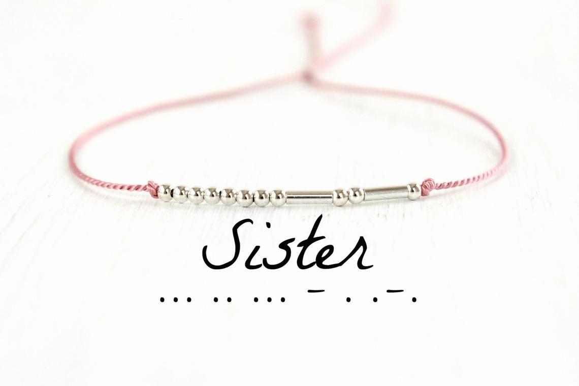 Customized Morse Code Bracelet In Silver-A Loves Gift