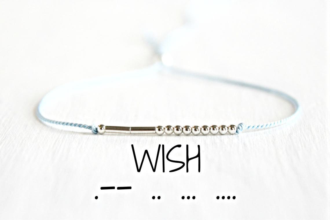 Customized Morse Code Bracelet In Silver-A Loves Gift