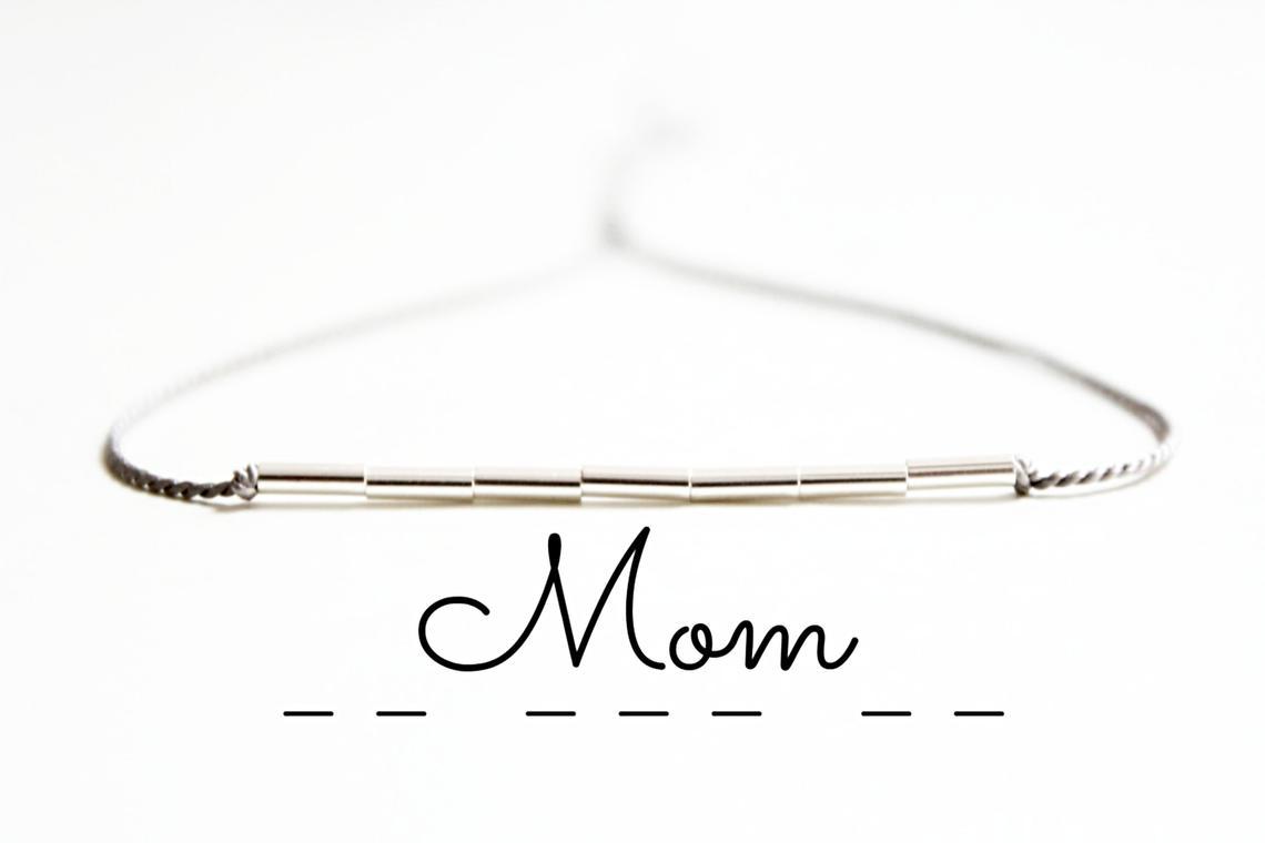 Customized Morse Code Bracelet In Silver-A Loves Gift