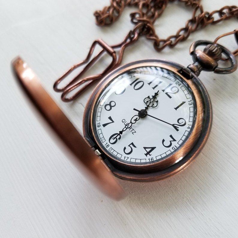 MY MAN - NEVER FORGET 2 - POCKET WATCH-A Loves Gift