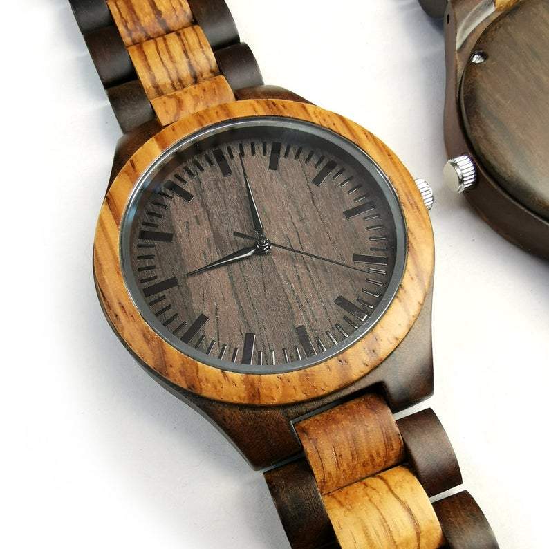 Engraved Full Wooden Watch - Great Gifts For Dad-A Loves Gift