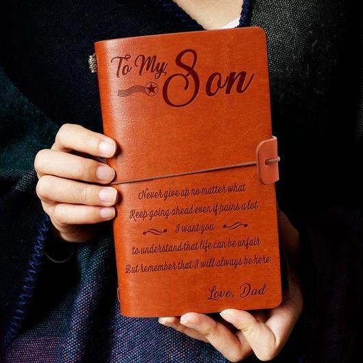 To My Son - Vintage Journal Notebook-A Loves Gift