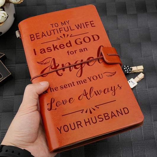 Leather Notebook Gifts For Wife-A Loves Gift