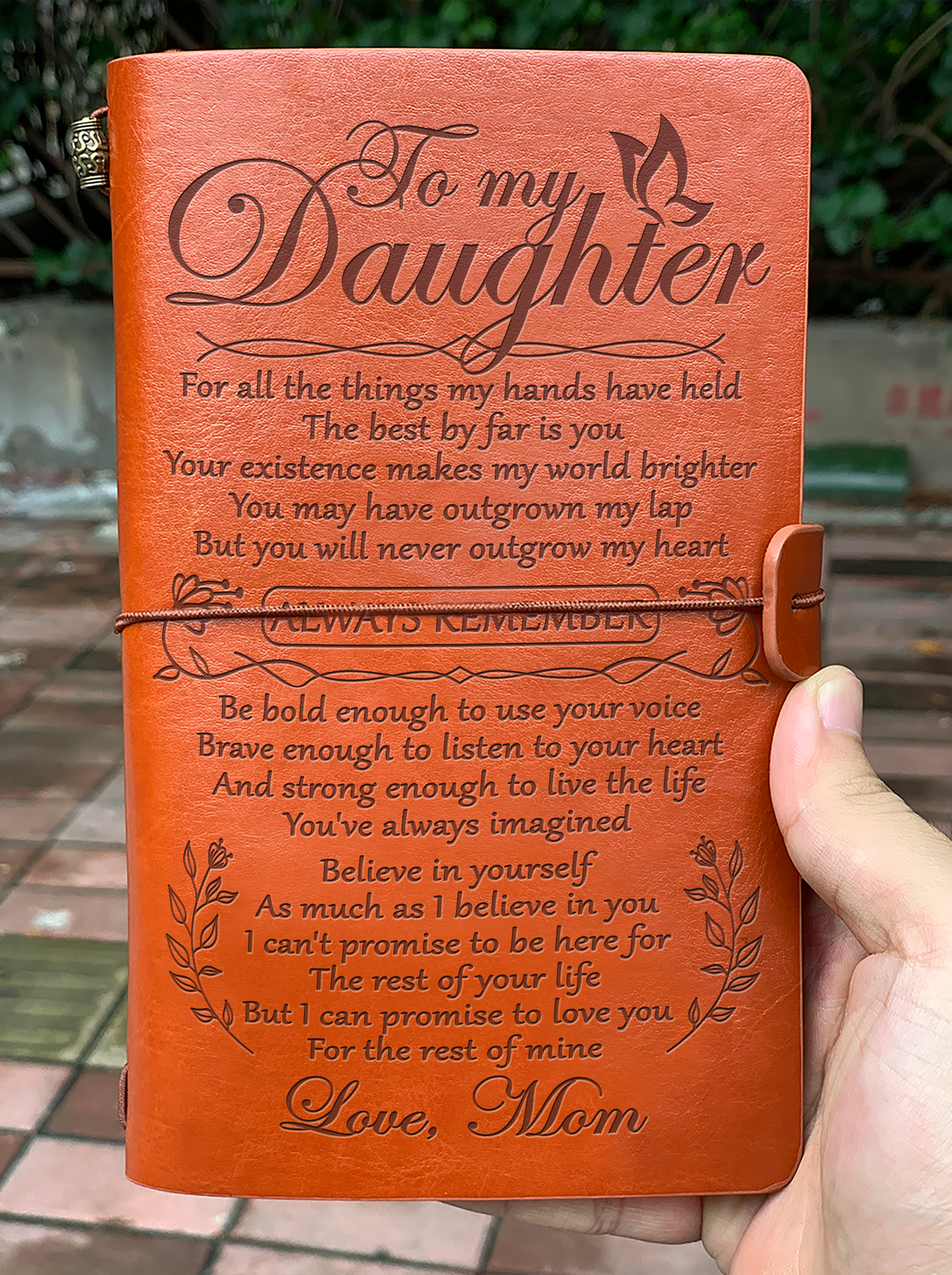To My Daughter - Vintage Journal Notebook-A Loves Gift
