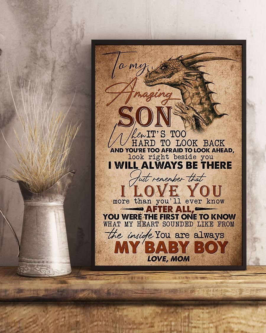 To My Son Poster - Great Gifts For Your Son-A Loves Gift