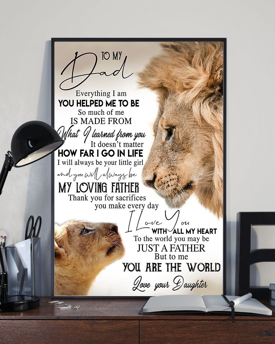 To My Dad Poster-A Loves Gift