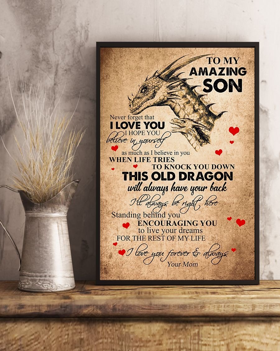 To My Son Poster - Great Gifts For Your Son-A Loves Gift