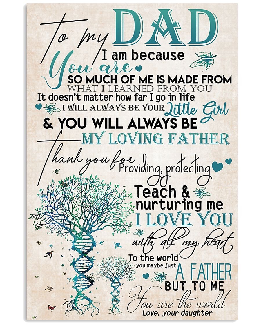 To My Dad Poster-A Loves Gift