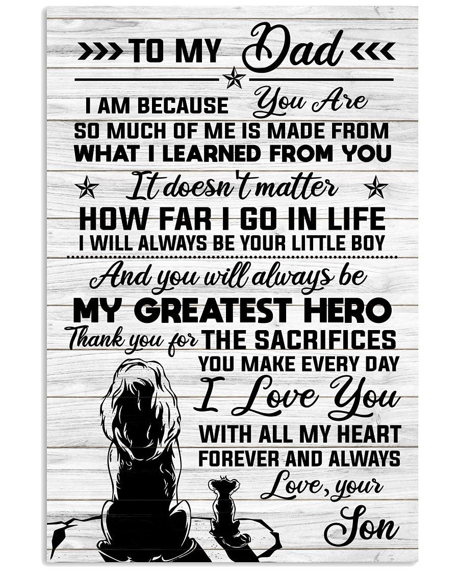 To My Dad Poster-A Loves Gift