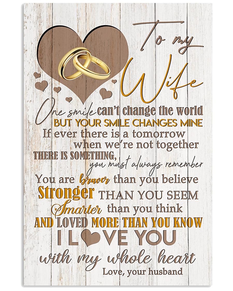 Perfect Gifts For Wife - To My Wife  Poster-A Loves Gift