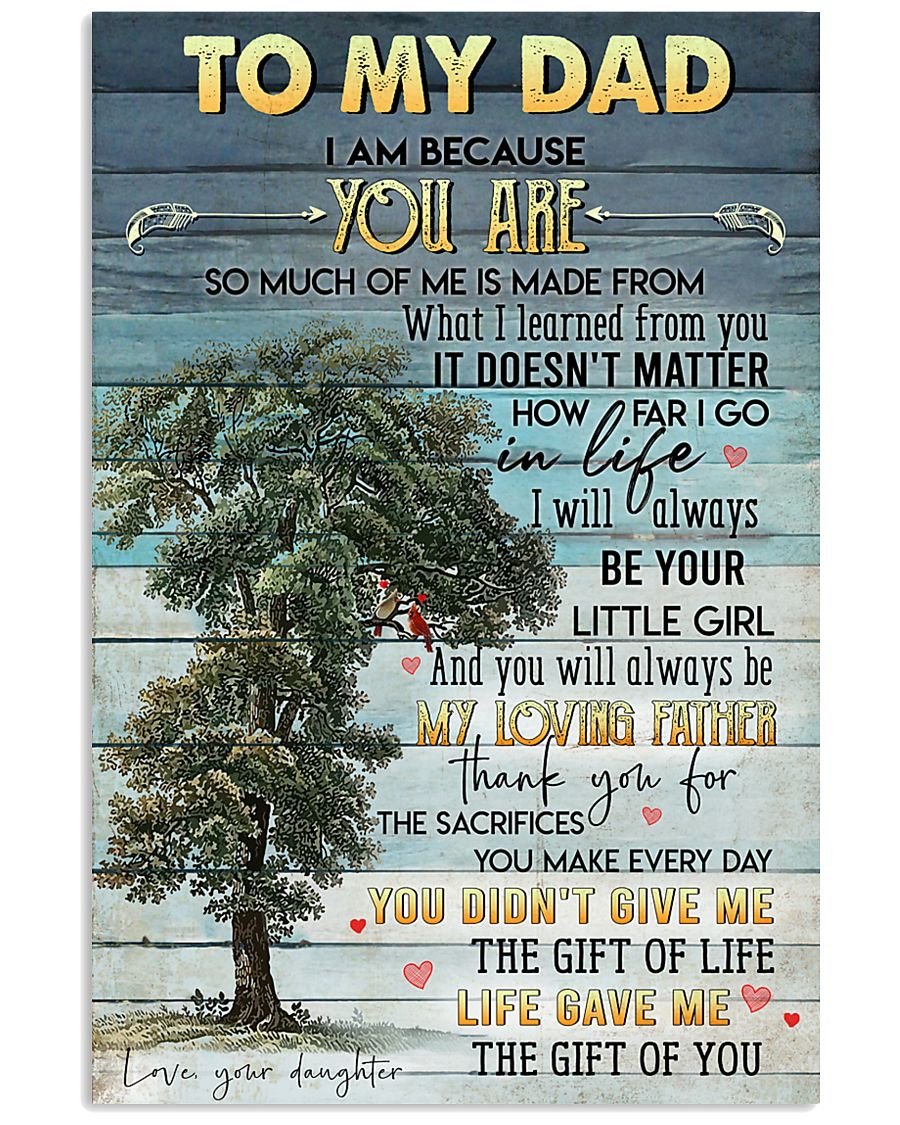 To My Dad Poster-A Loves Gift
