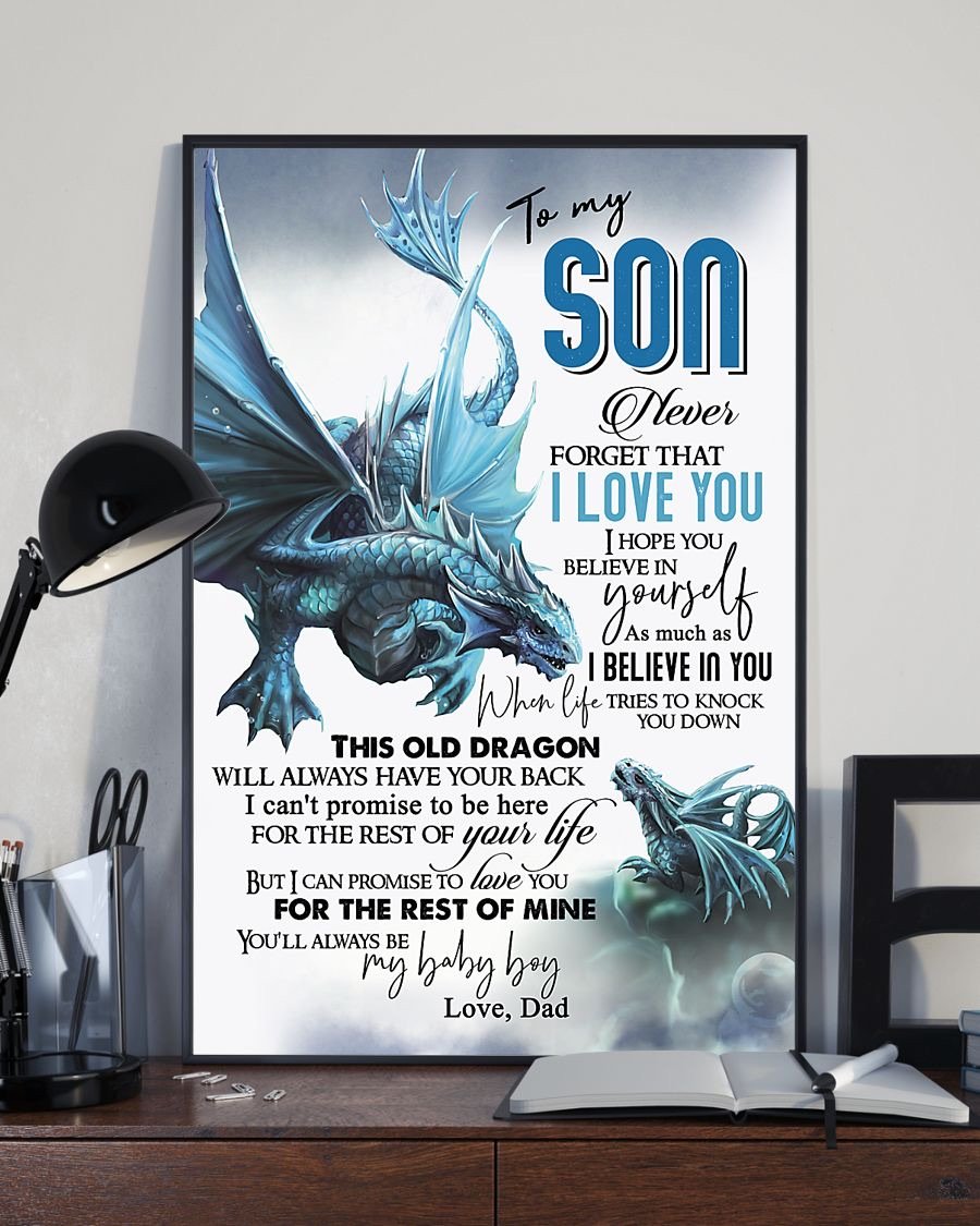 To My Son Poster - Great Gifts For Your Son-A Loves Gift
