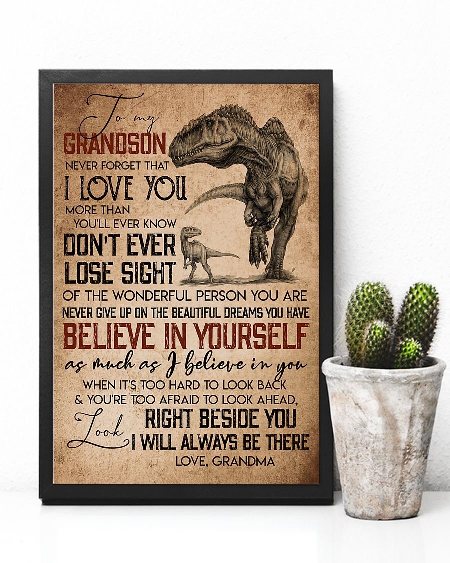 To My Grandson Poster-A Loves Gift