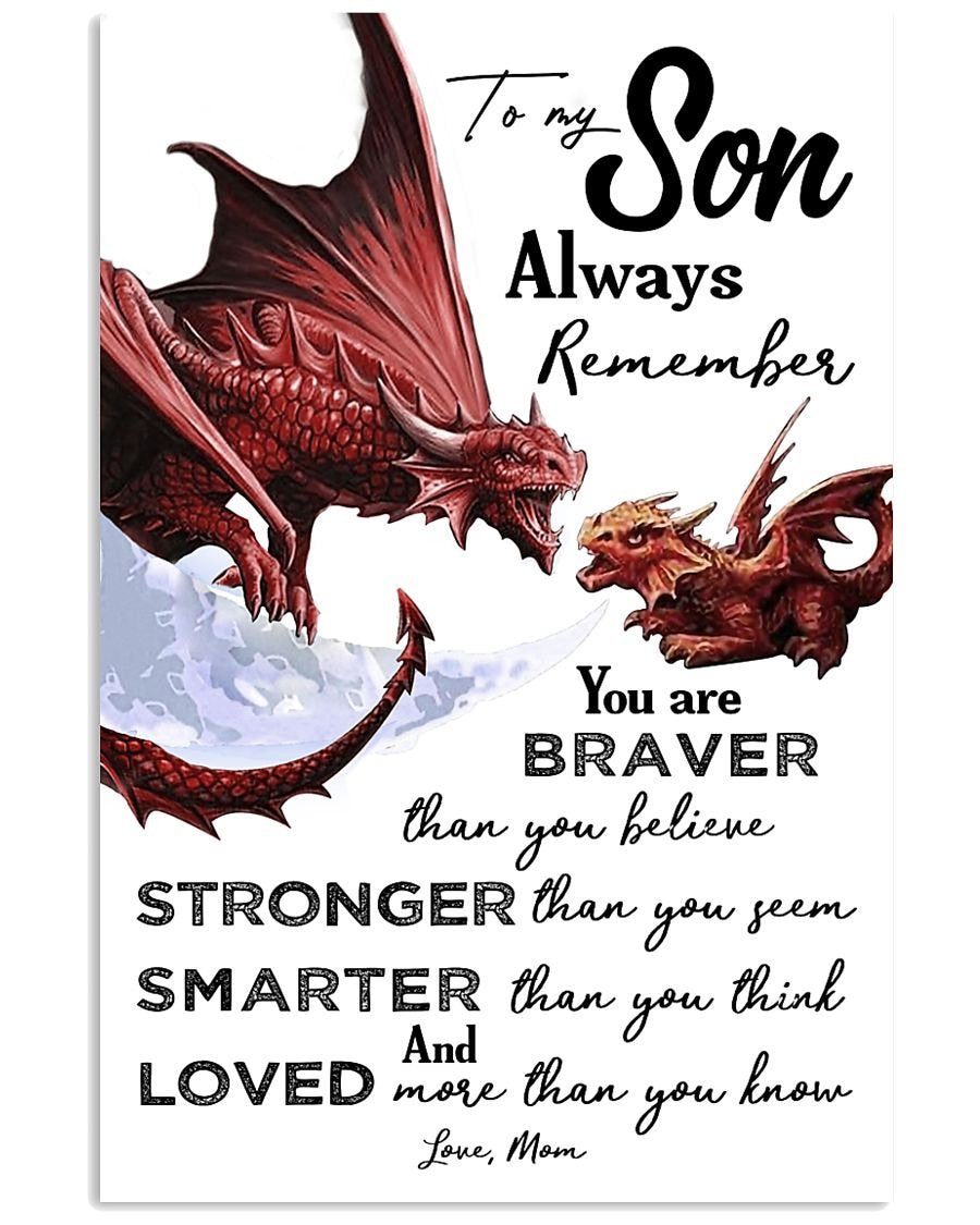 To My Son Poster - Great Gifts For Your Son-A Loves Gift