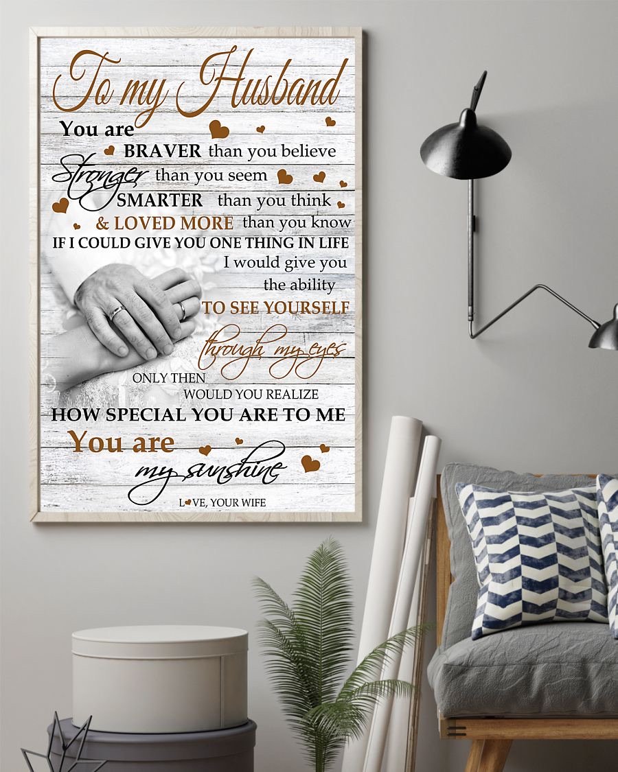 Perfect Gifts For Husband - To My Husband Poster-A Loves Gift