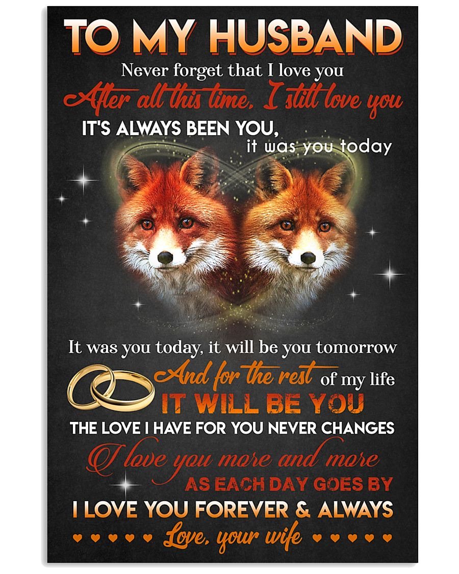 Perfect Gifts For Husband - To My Husband Poster-A Loves Gift