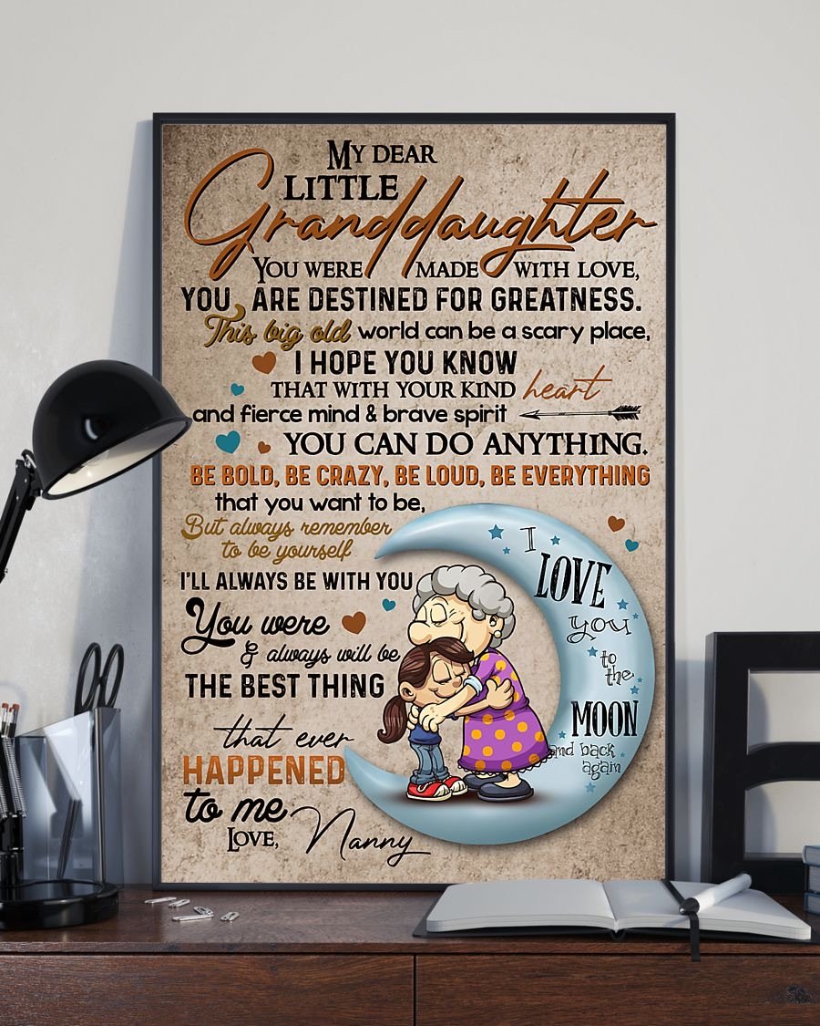 To My Granddaughter Poster-A Loves Gift
