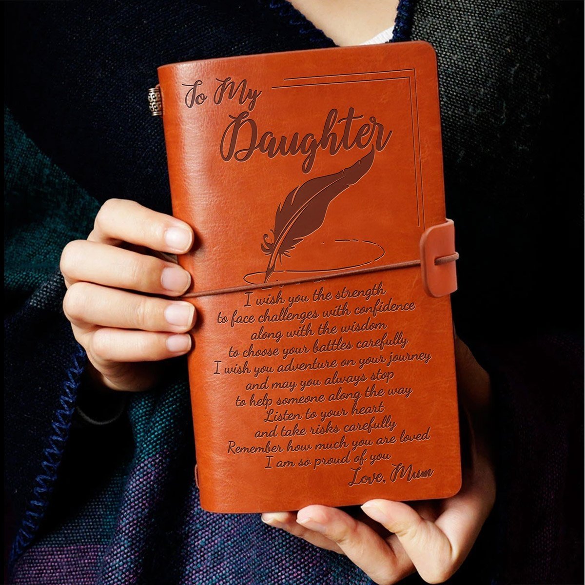 To My Daughter - Vintage Journal Notebook-A Loves Gift