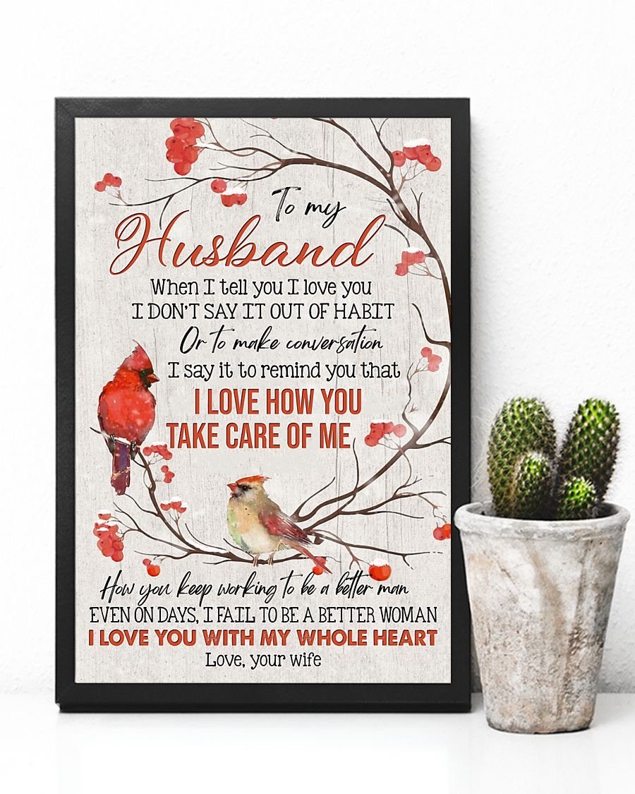 Perfect Gifts For Husband - To My Husband Poster-A Loves Gift