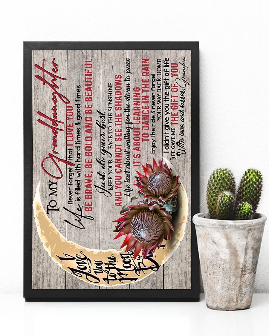 To My Granddaughter Poster-A Loves Gift