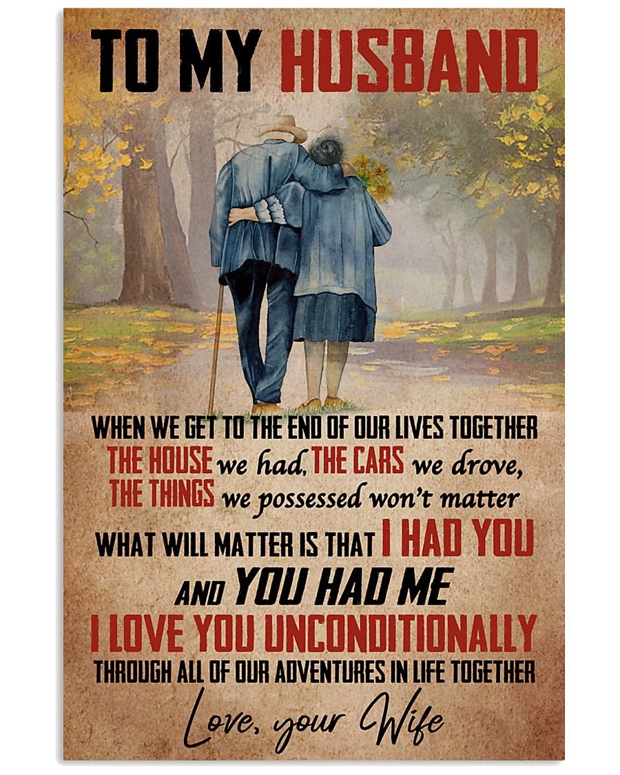 Perfect Gifts For Husband - To My Husband Poster-A Loves Gift