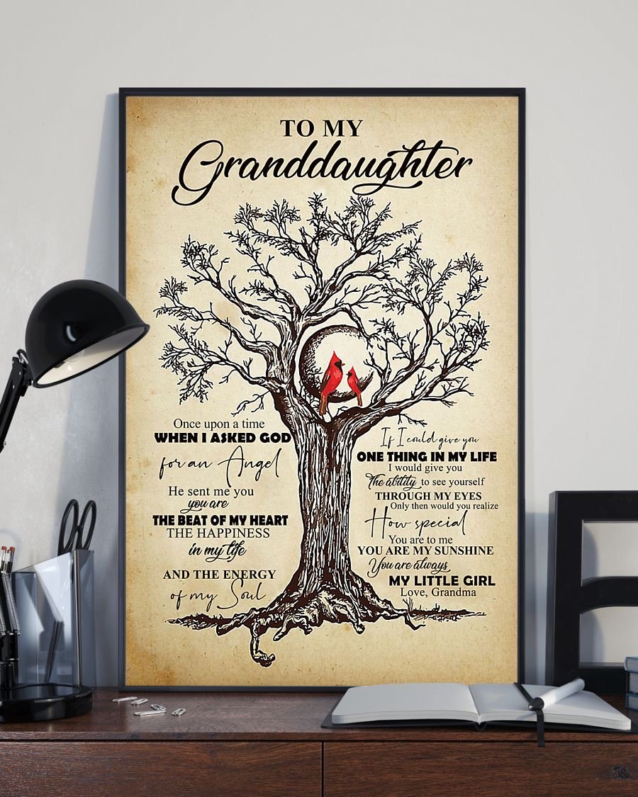 To My Granddaughter Poster-A Loves Gift
