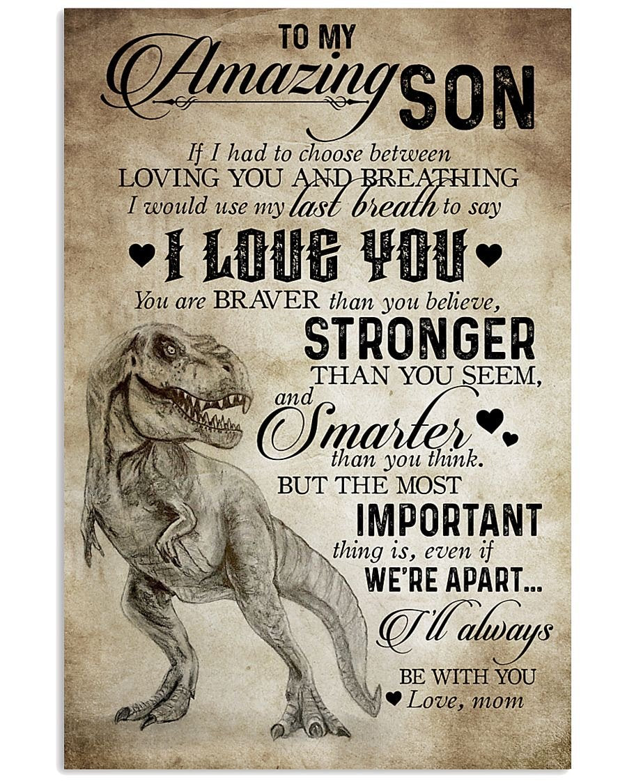 To My Son Poster - Great Gifts For Your Son-A Loves Gift