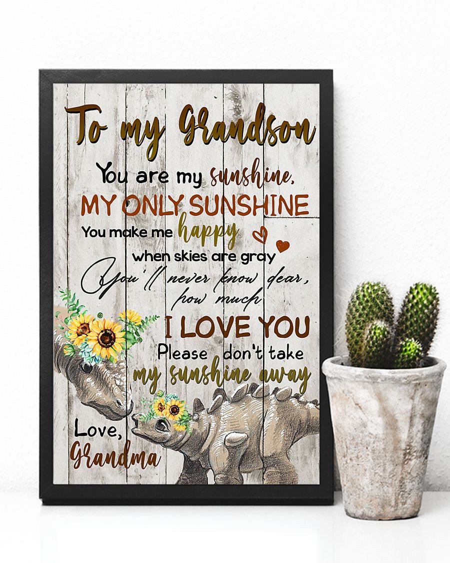 To My Grandson Poster-A Loves Gift