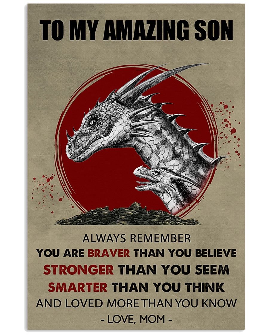 To My Son Poster - Great Gifts For Your Son-A Loves Gift