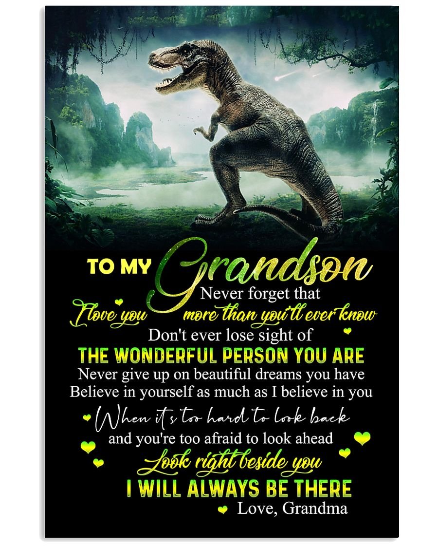 To My Grandson Poster-A Loves Gift