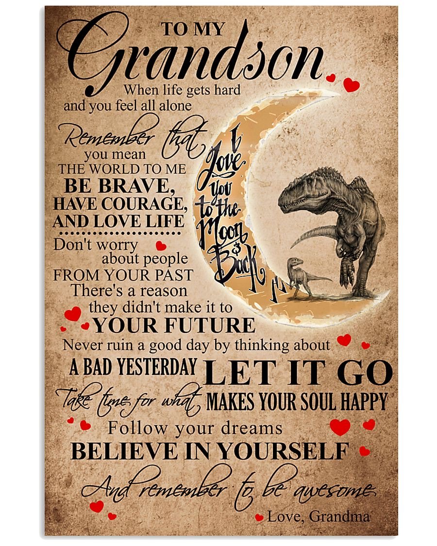 To My Grandson Poster-A Loves Gift