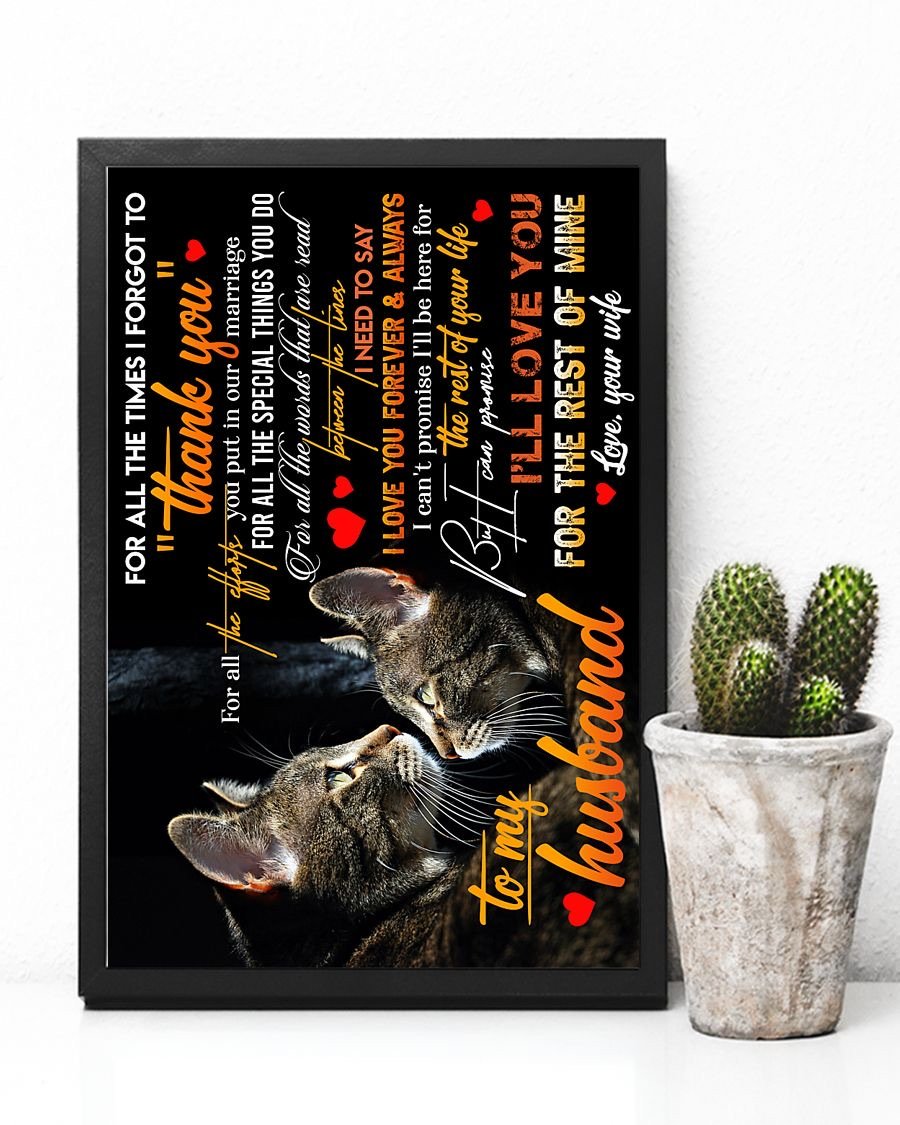 Perfect Gifts For Husband - To My Husband Poster-A Loves Gift
