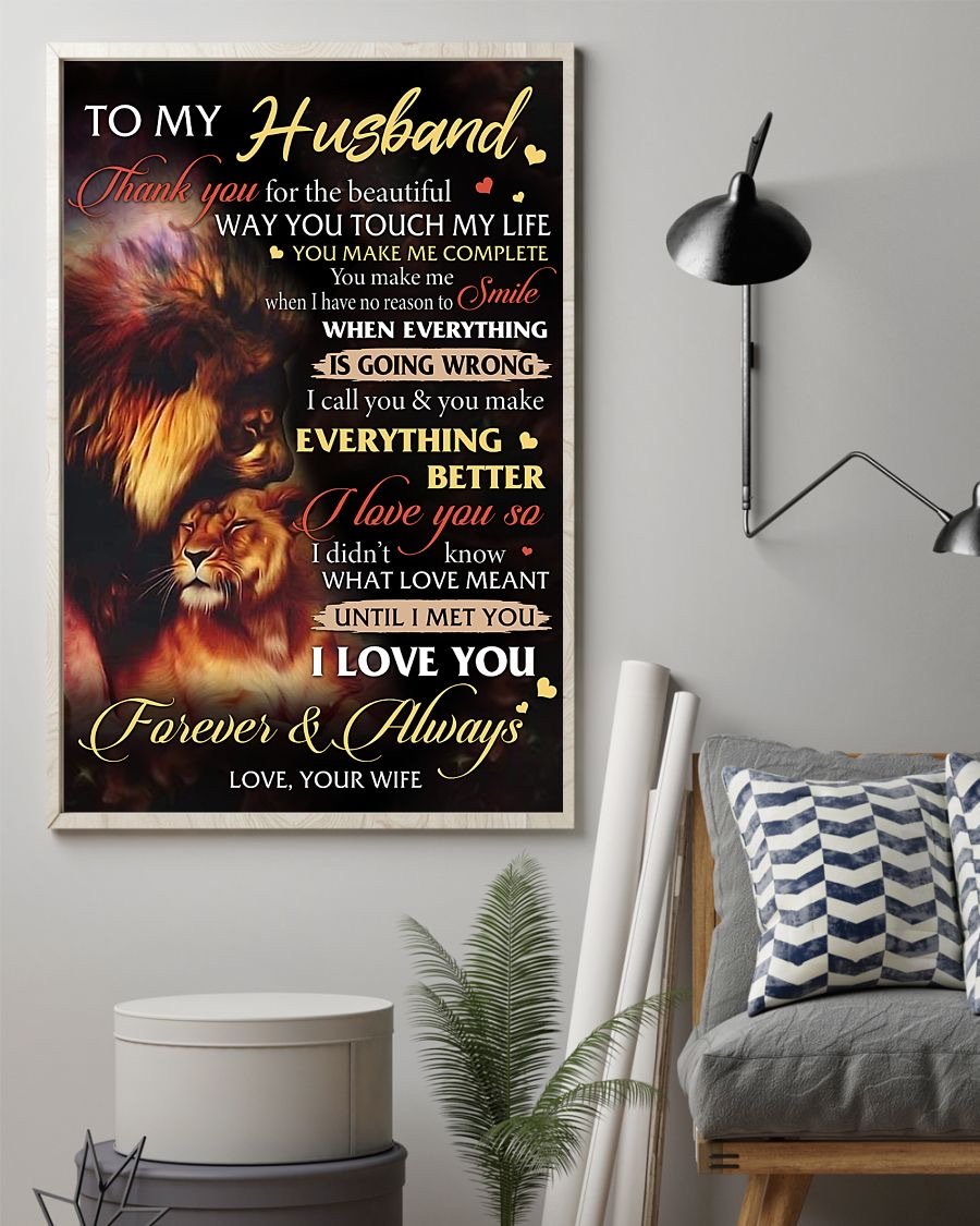 Perfect Gifts For Husband - To My Husband Poster-A Loves Gift
