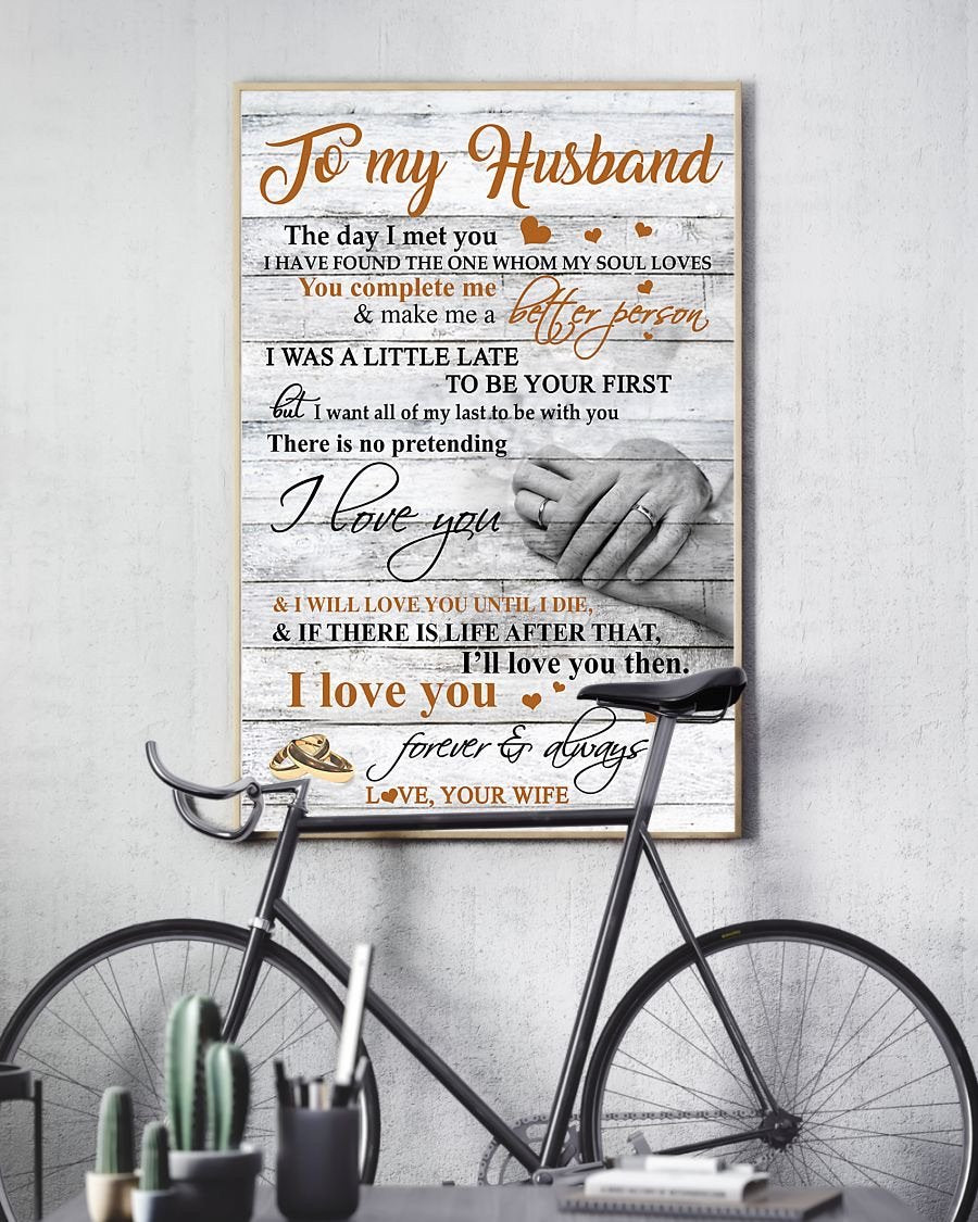 Perfect Gifts For Husband - To My Husband Poster-A Loves Gift
