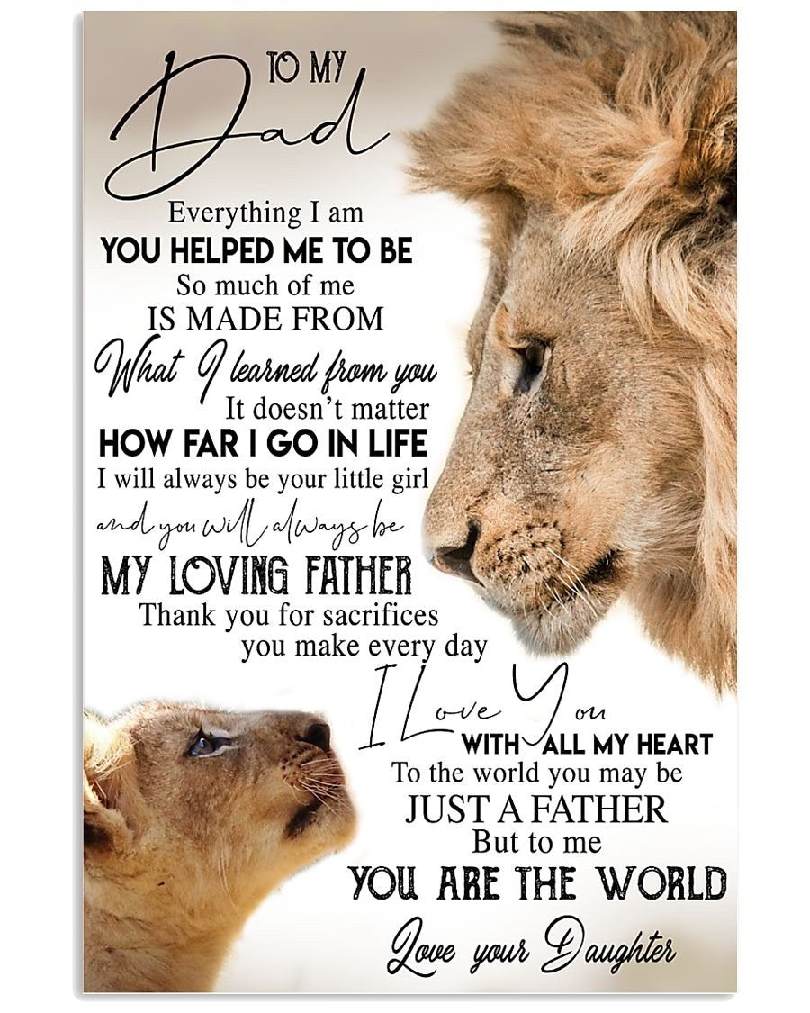 To My Dad Poster-A Loves Gift