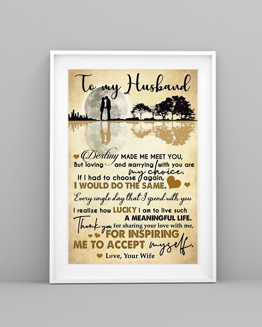 Perfect Gifts For Husband - To My Husband Poster-A Loves Gift