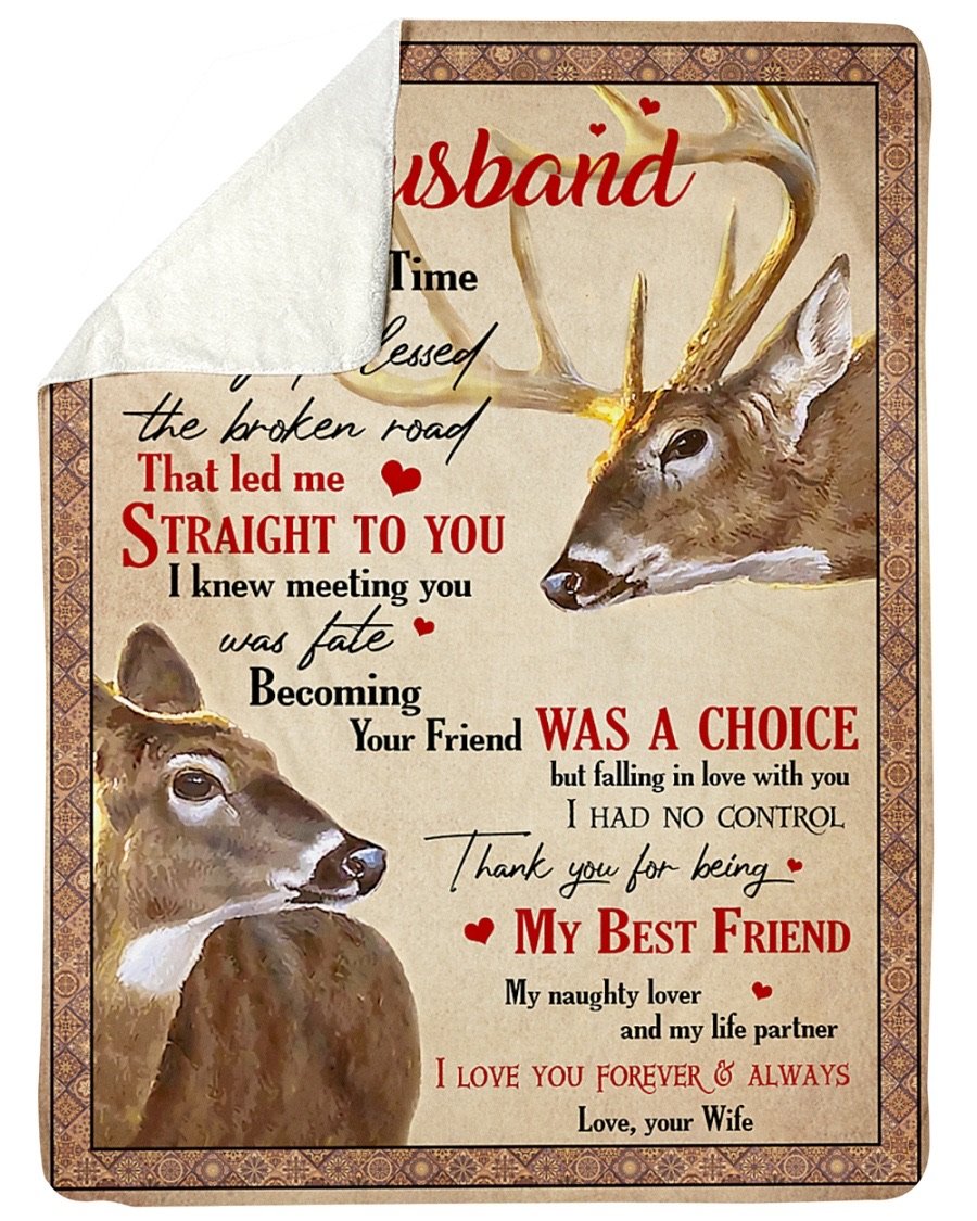 Fleece Blanket - To My Husband Fleece Blanket-A Loves Gift