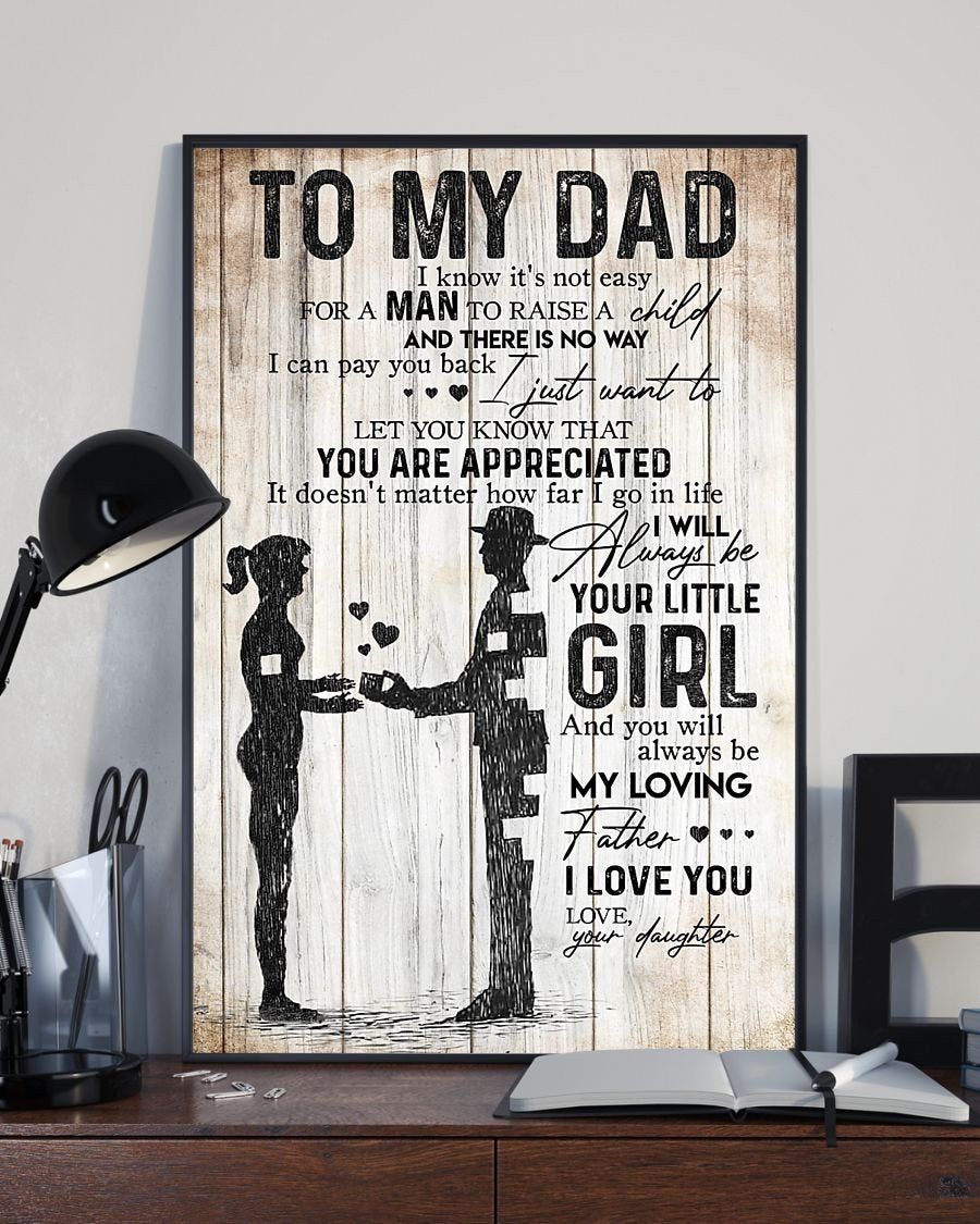 To My Dad Poster-A Loves Gift