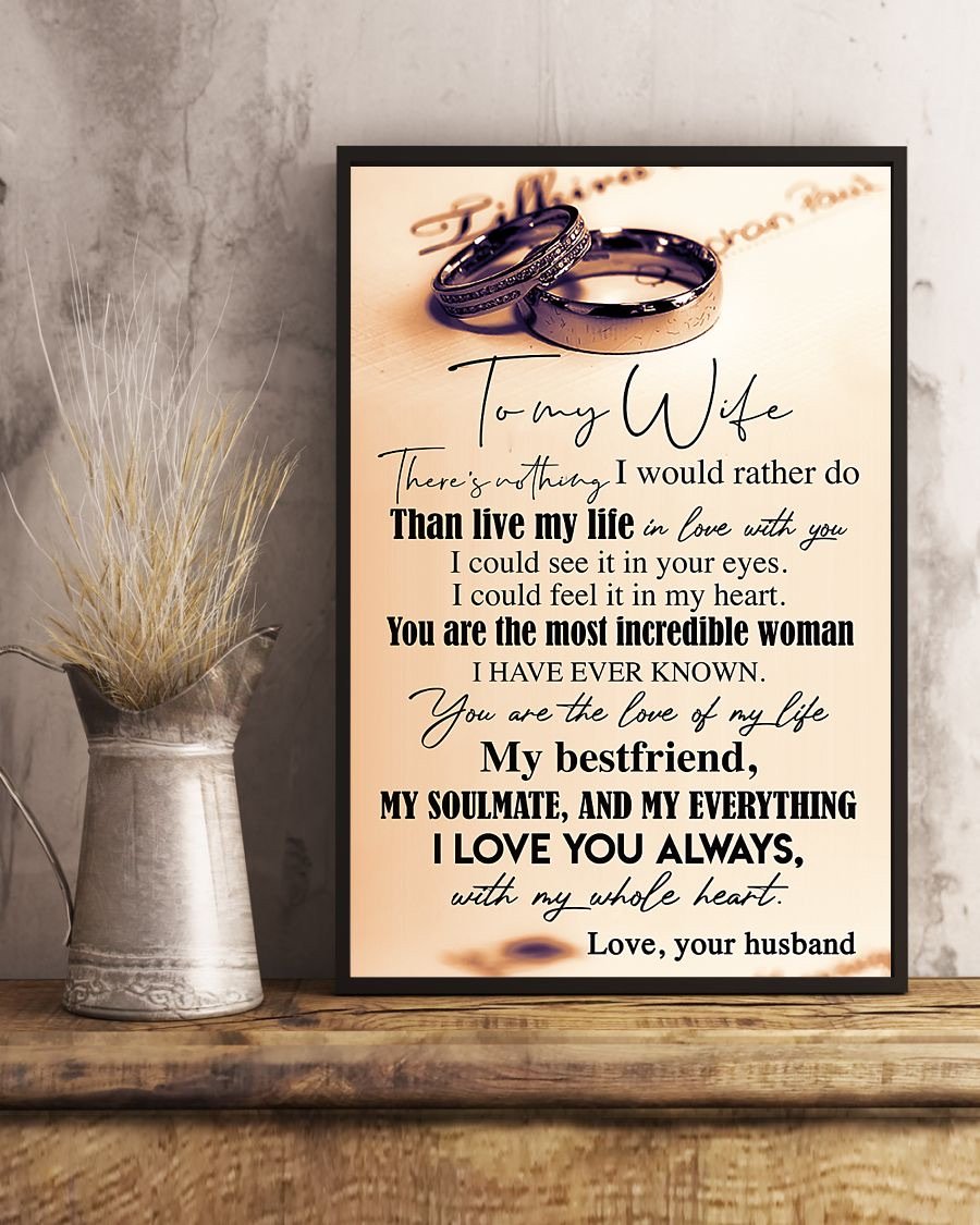 Perfect Gifts For Wife - To My Wife  Poster-A Loves Gift