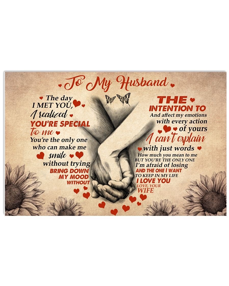 Perfect Gifts For Husband - To My Husband Poster-A Loves Gift