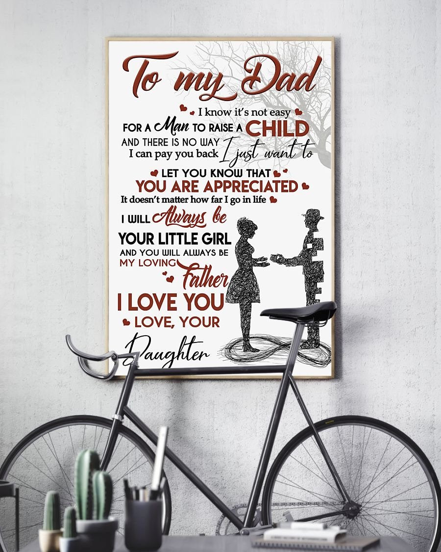 To My Dad Poster-A Loves Gift