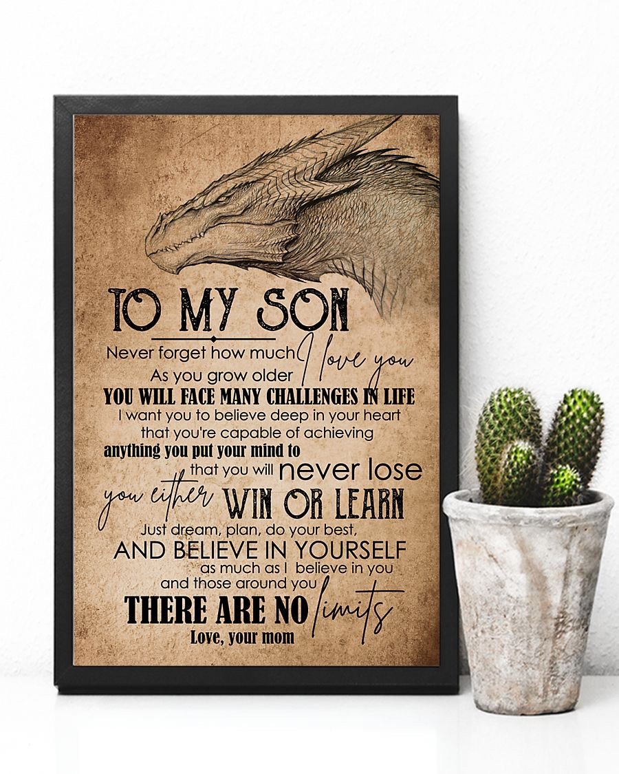 To My Son Poster - Great Gifts For Your Son-A Loves Gift