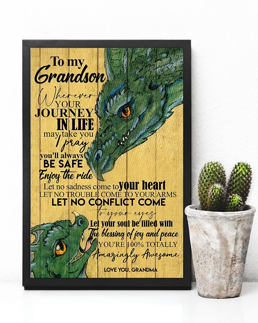To My Grandson Poster-A Loves Gift