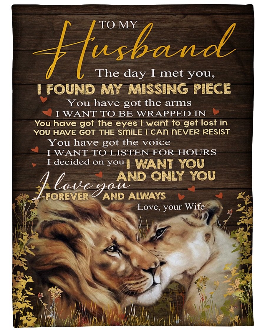 Fleece Blanket - To My Husband Fleece Blanket-A Loves Gift